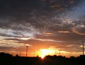 Sunset over South Texas
