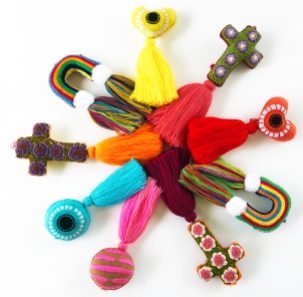 Mexican embroidered tassels