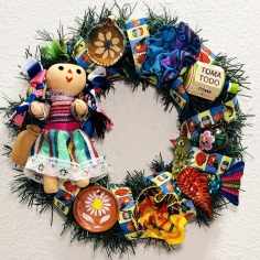 Mexican toy Christmas wreath