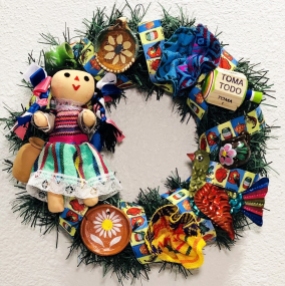 Mexican toy Christmas wreath